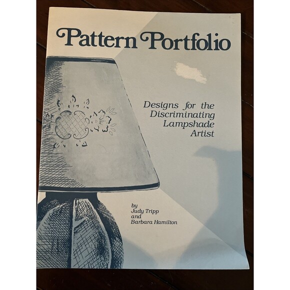 Pattern Portfolio Designs Discriminating Lampshade Artist by Judy Tripp 1984 - Picture 1 of 4